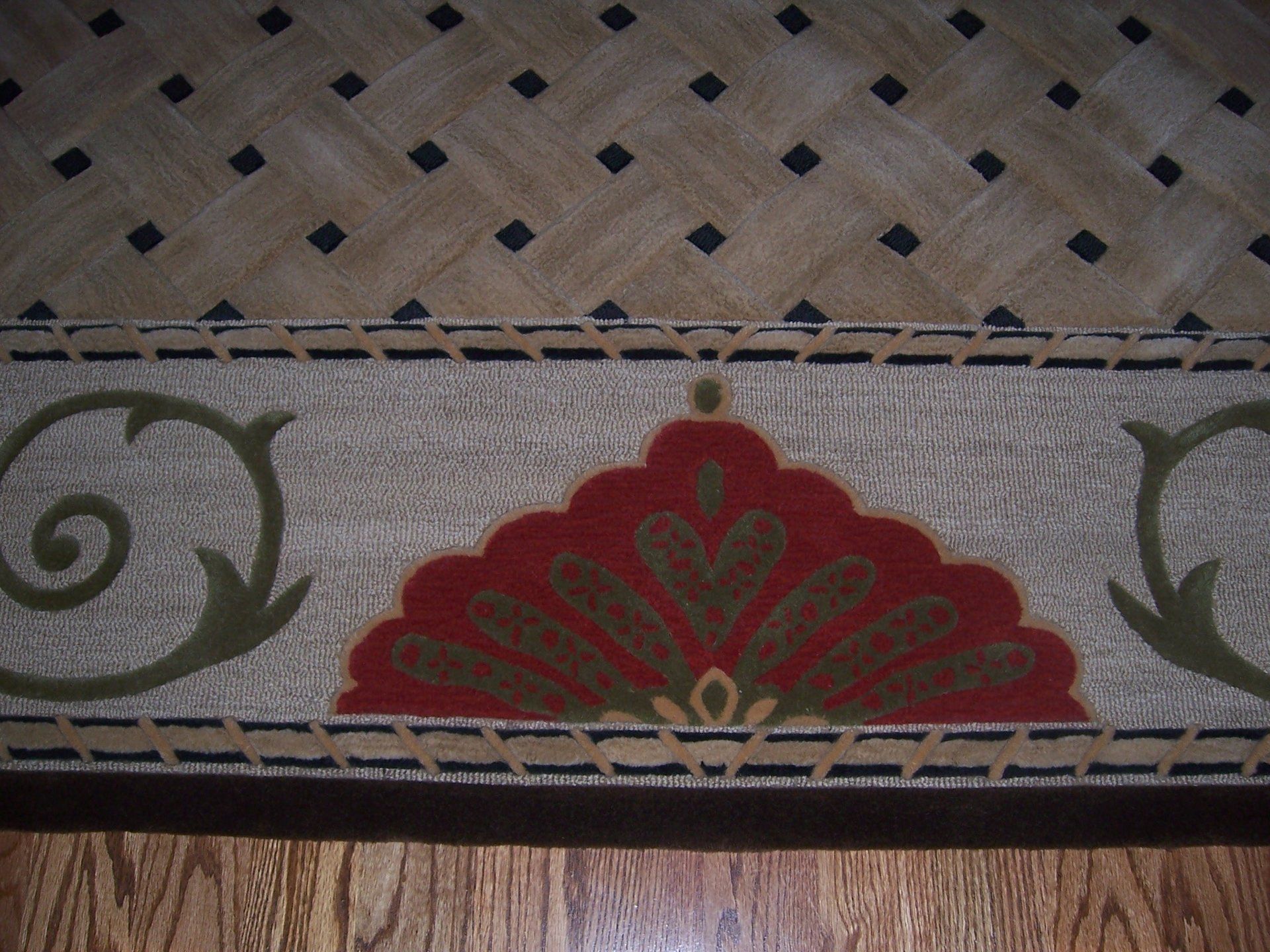 custom-made rug in detail