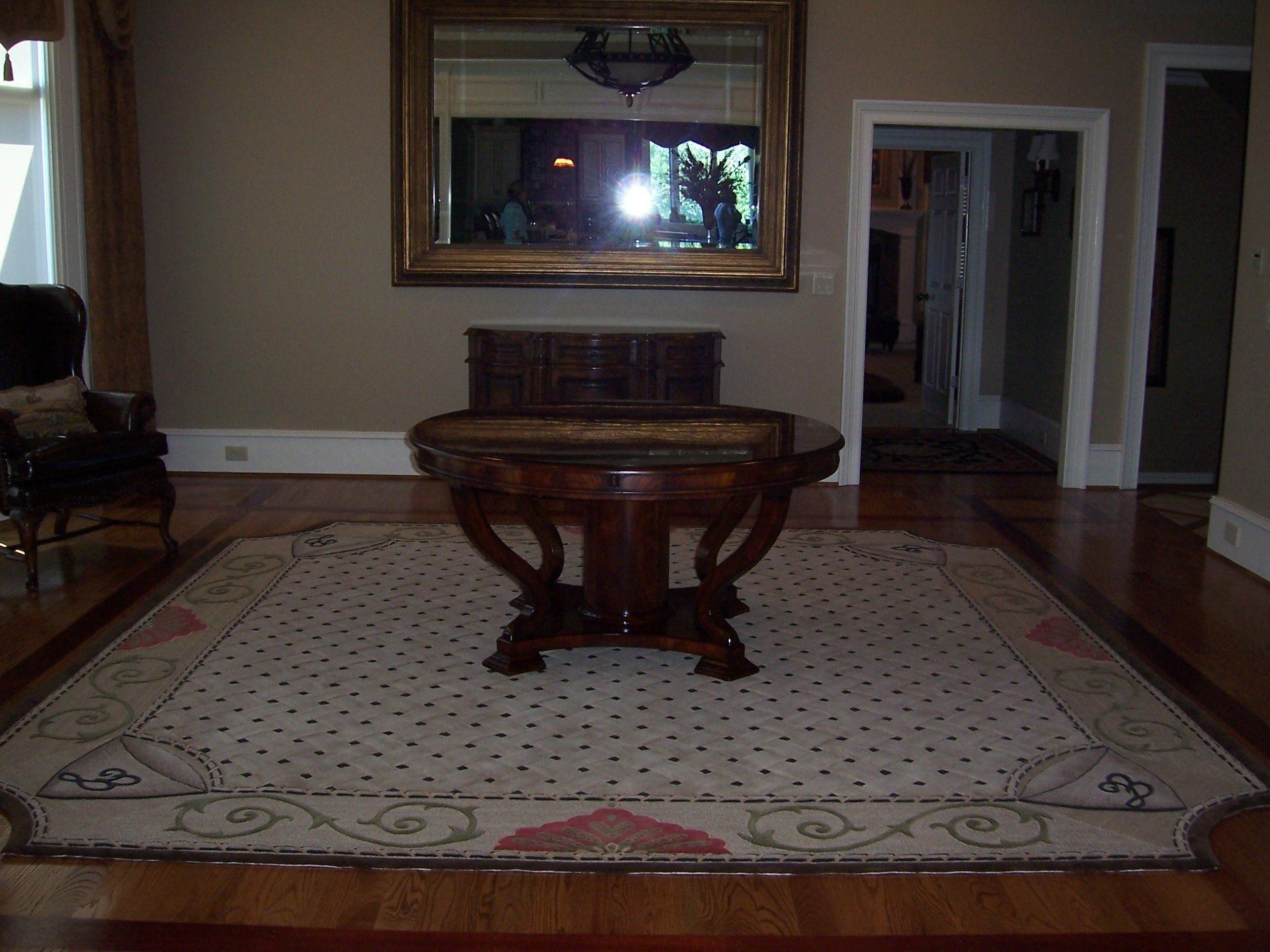 custom-made rug in the house