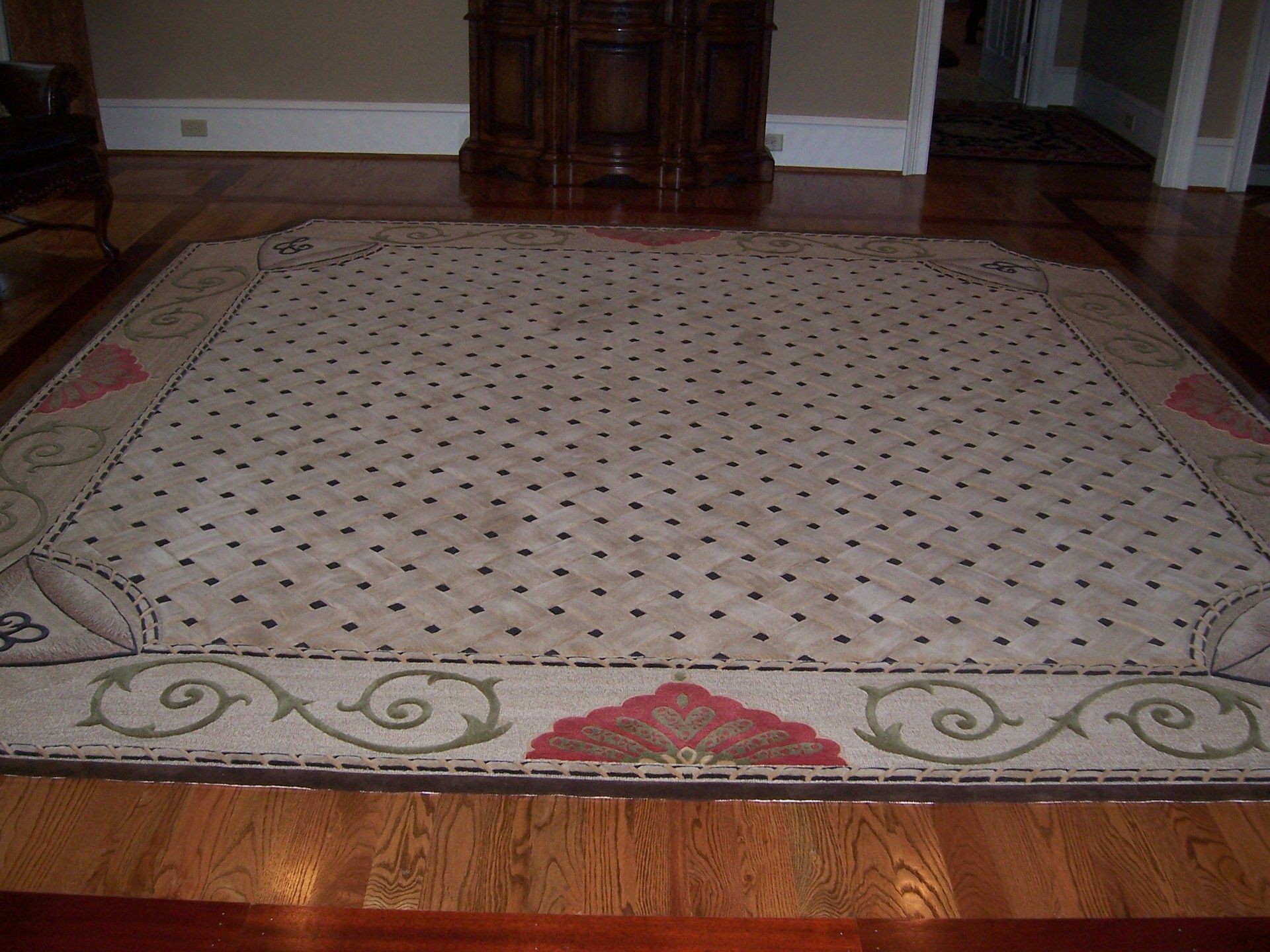 custom-made rug completed