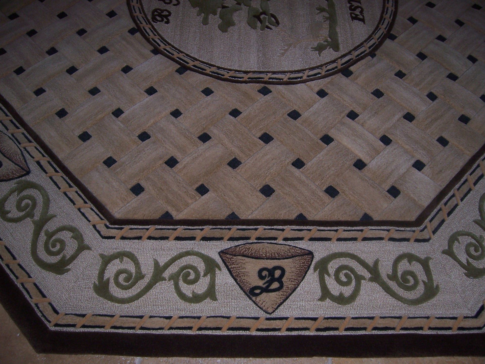 custom-made rug in detail