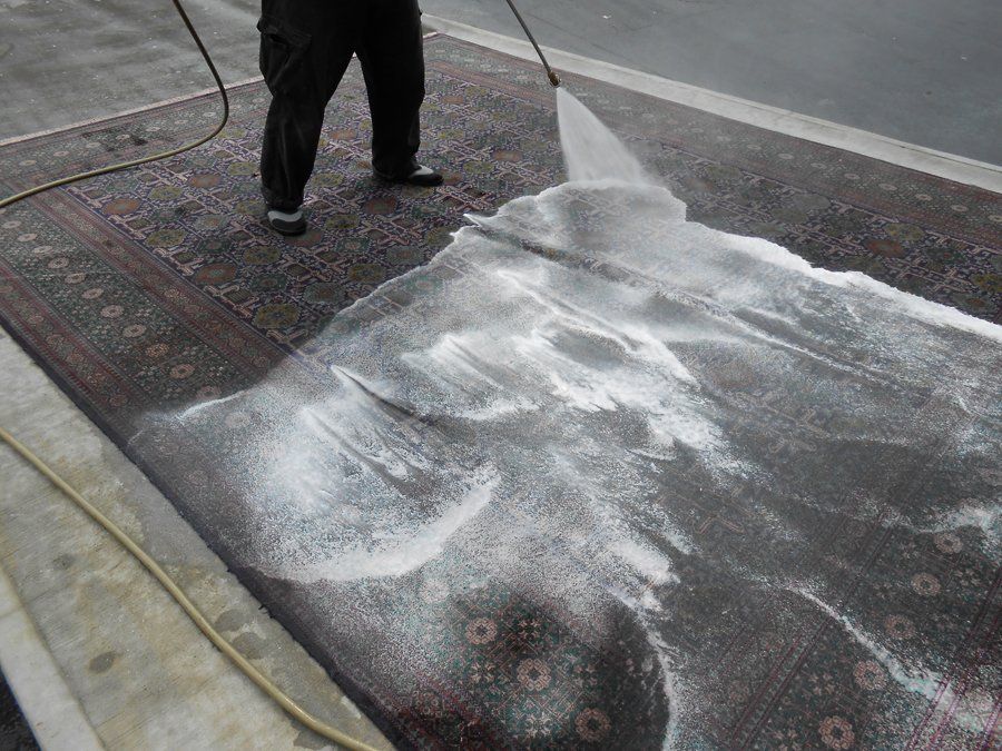 carpet cleaning foamy