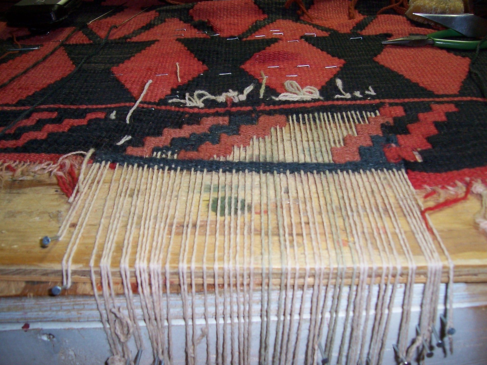 kilim weaving process