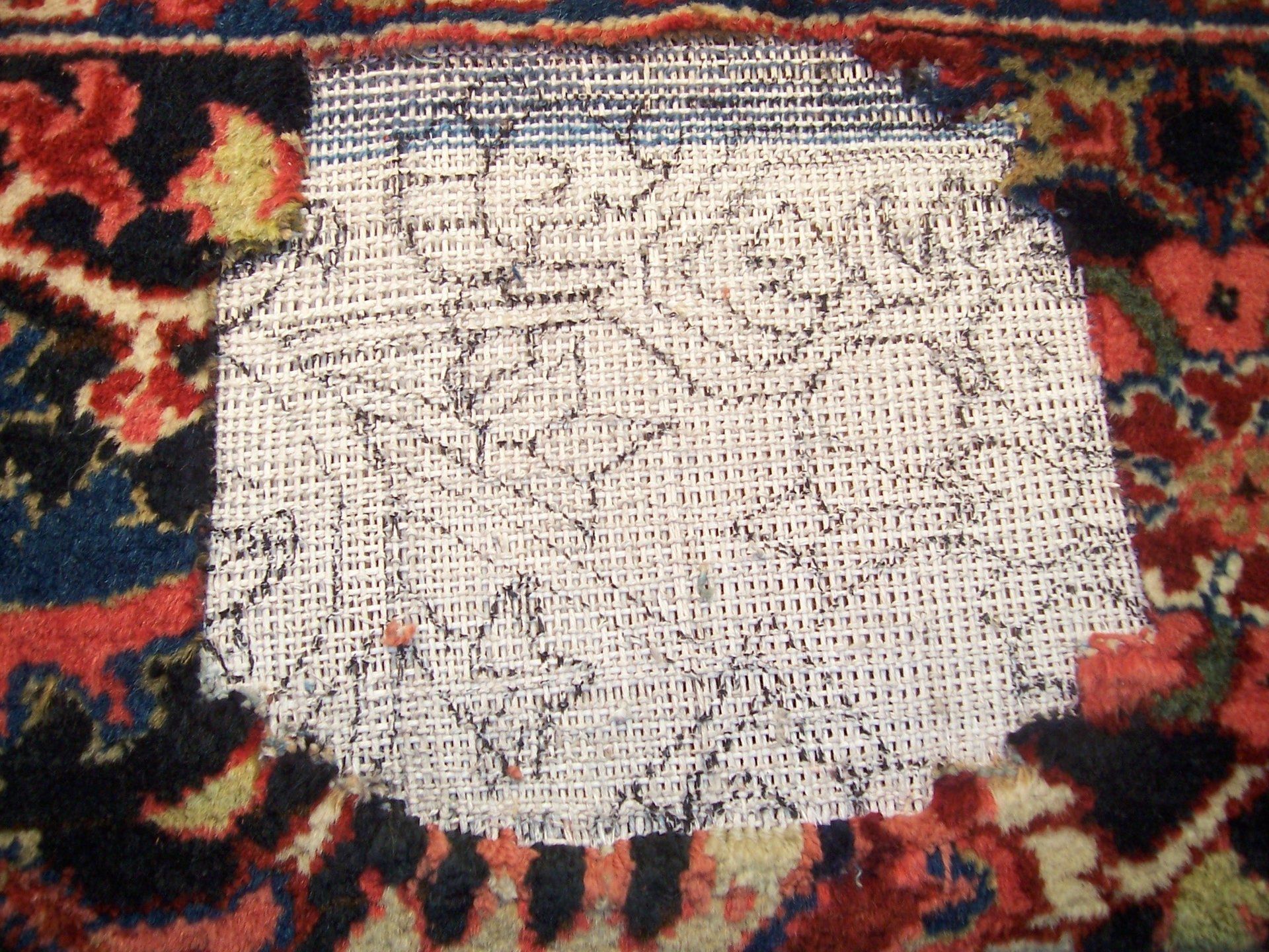 rug reweaving process