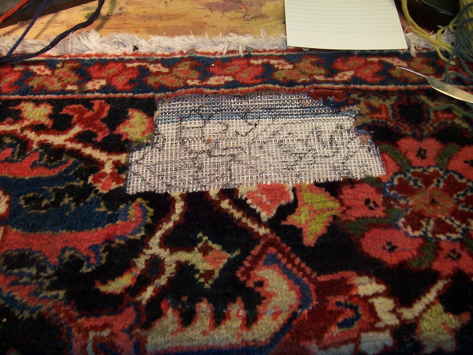 carpet rug reweaving