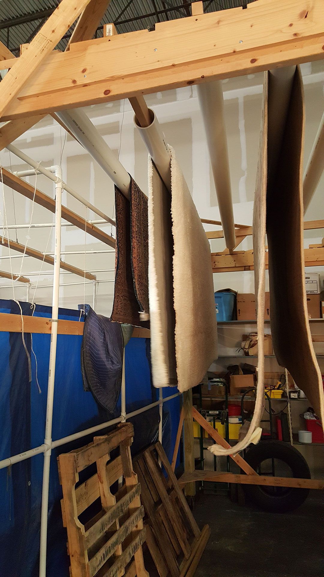 hanging rugs