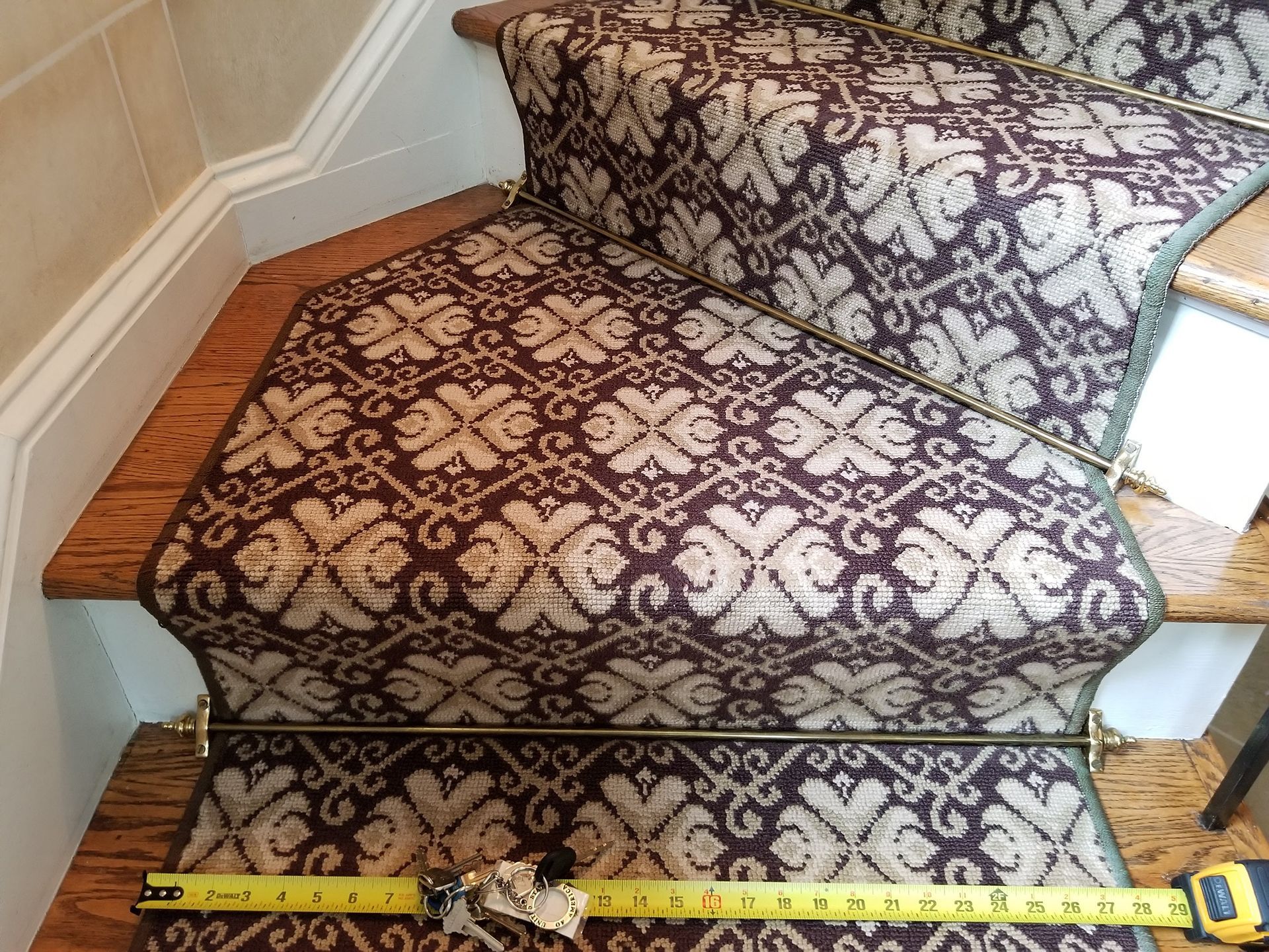 New oriental-patterned stair runner