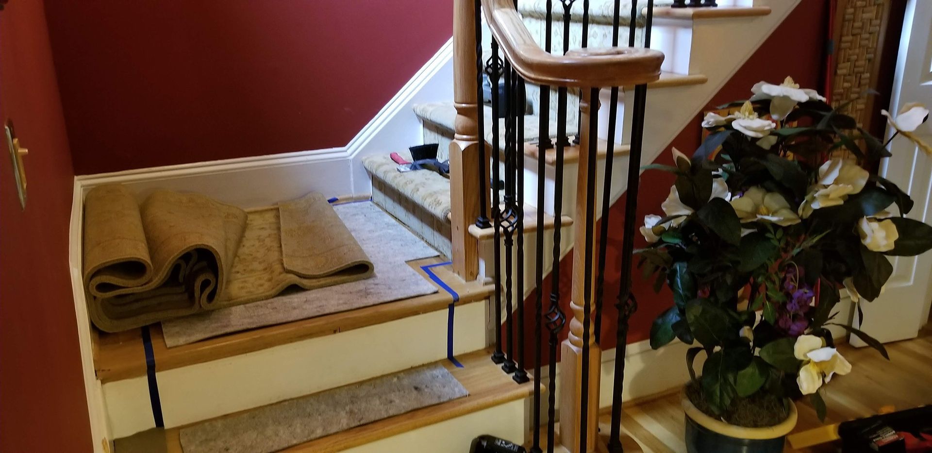 Installing floor runner