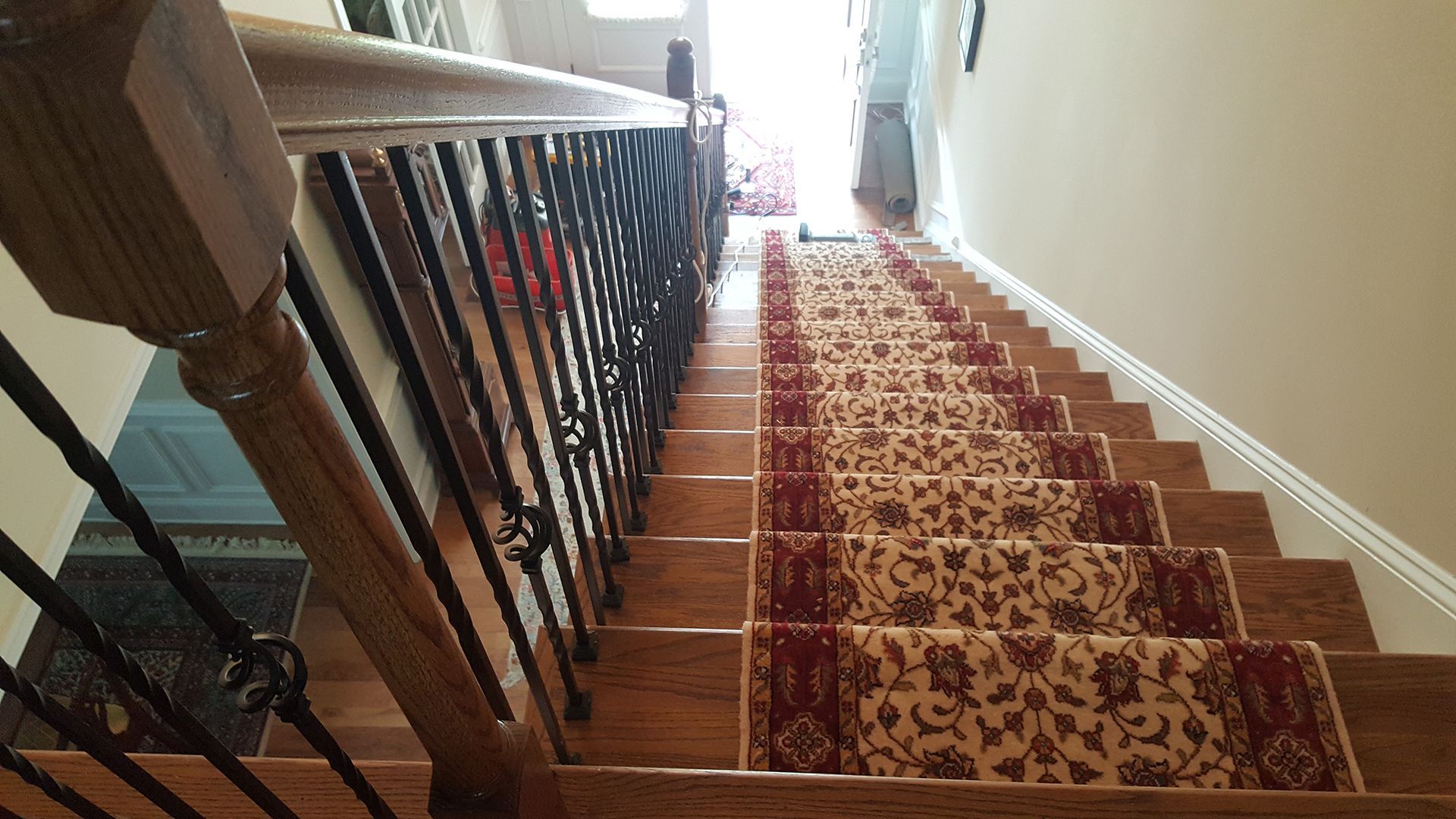 New floor runner installation