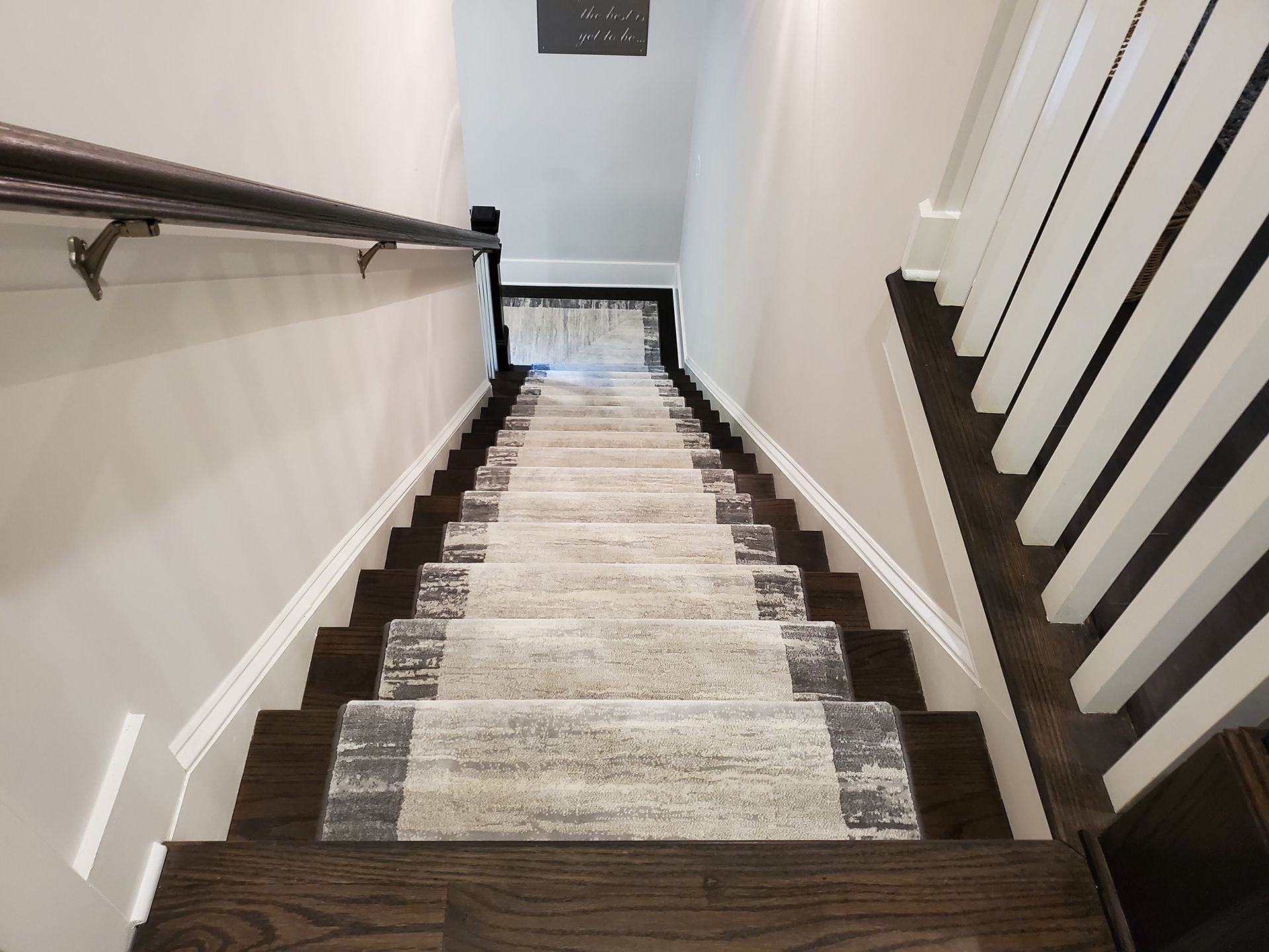 White with gray on the side floor runners