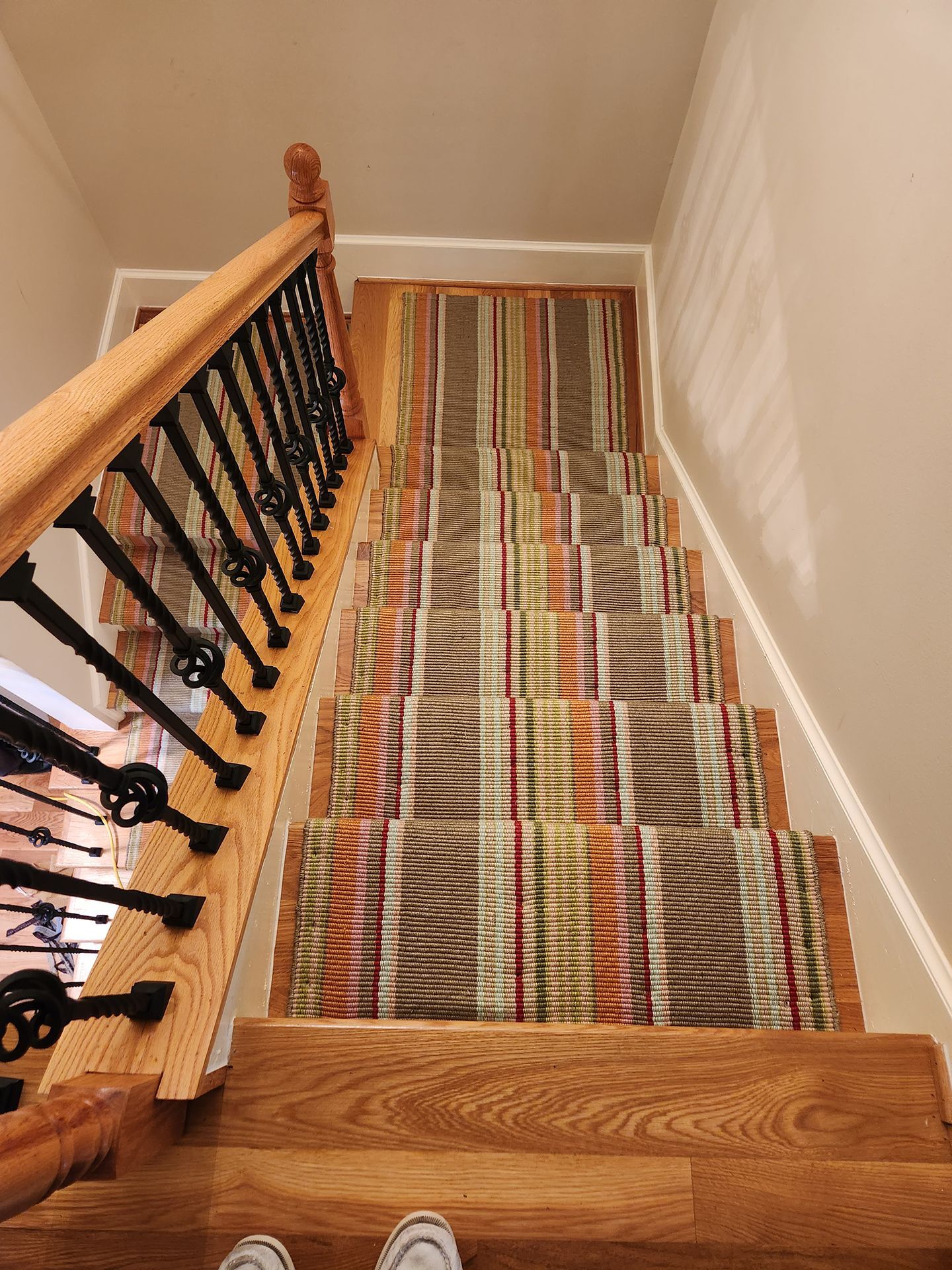 Multi-colored floor runner