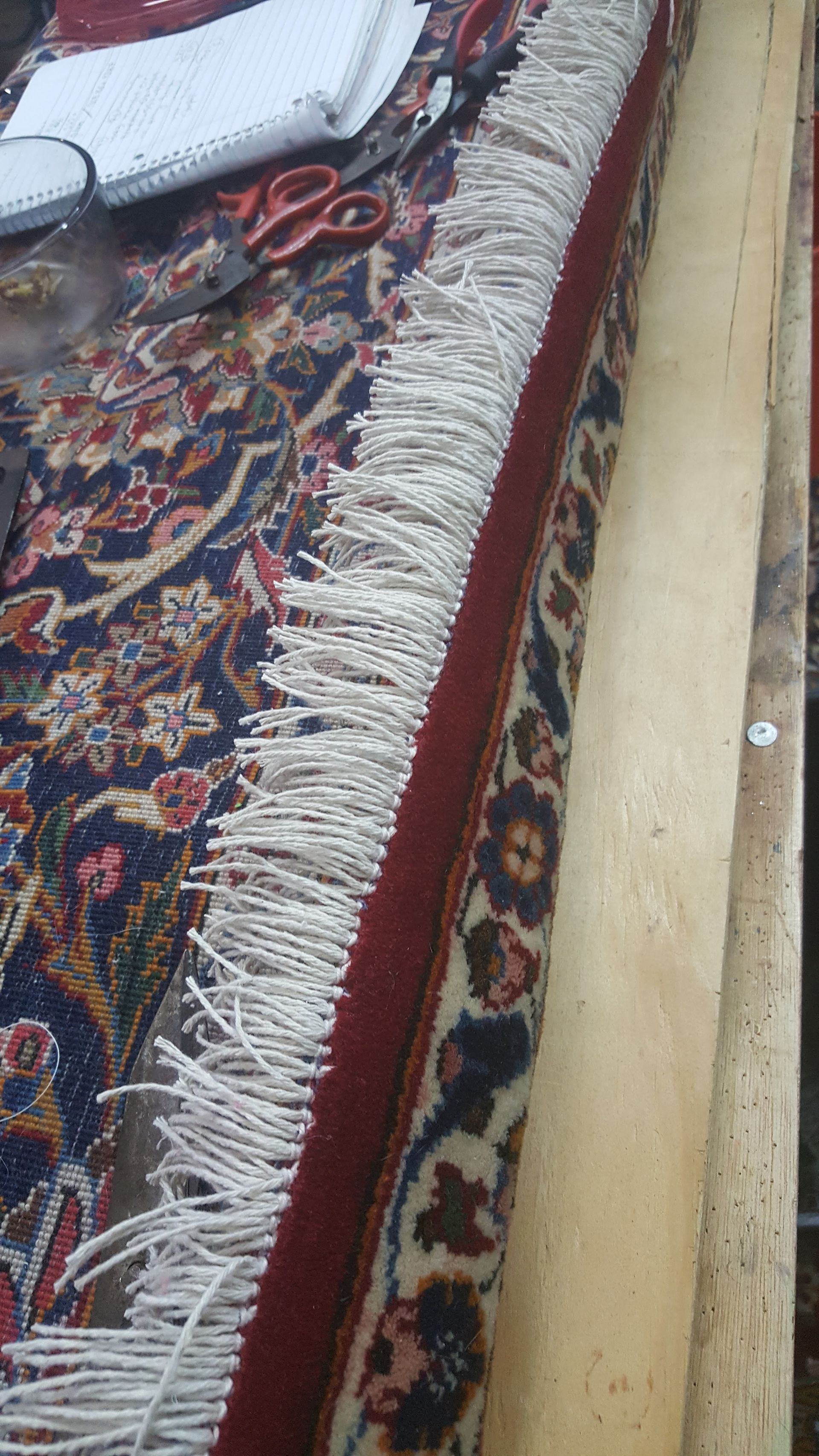 even rug fringe
