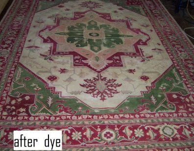 after rug dye restoration