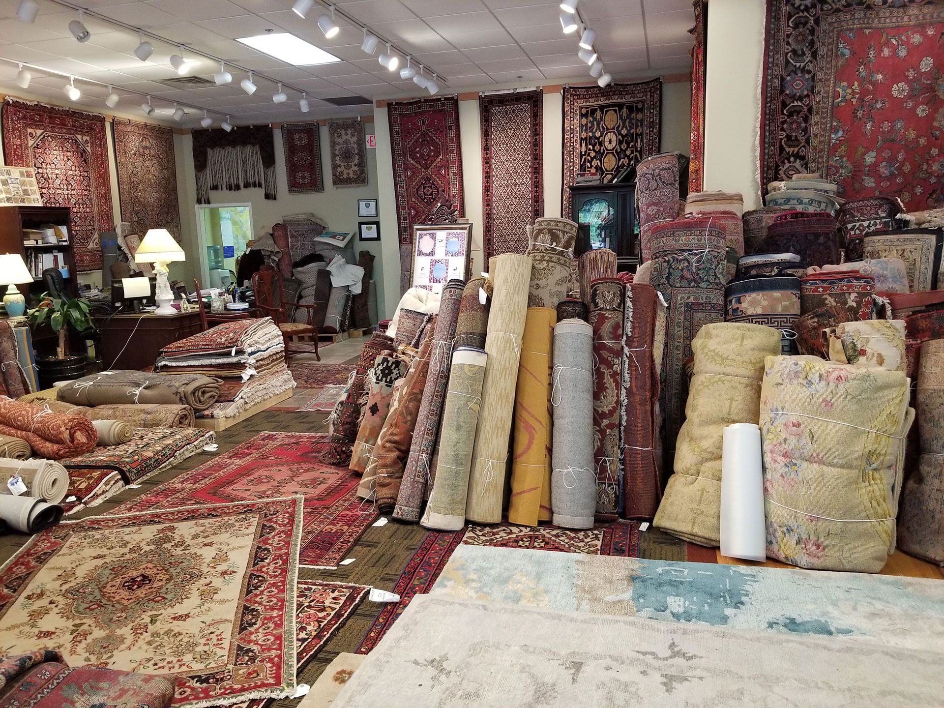 fully stocked showroom