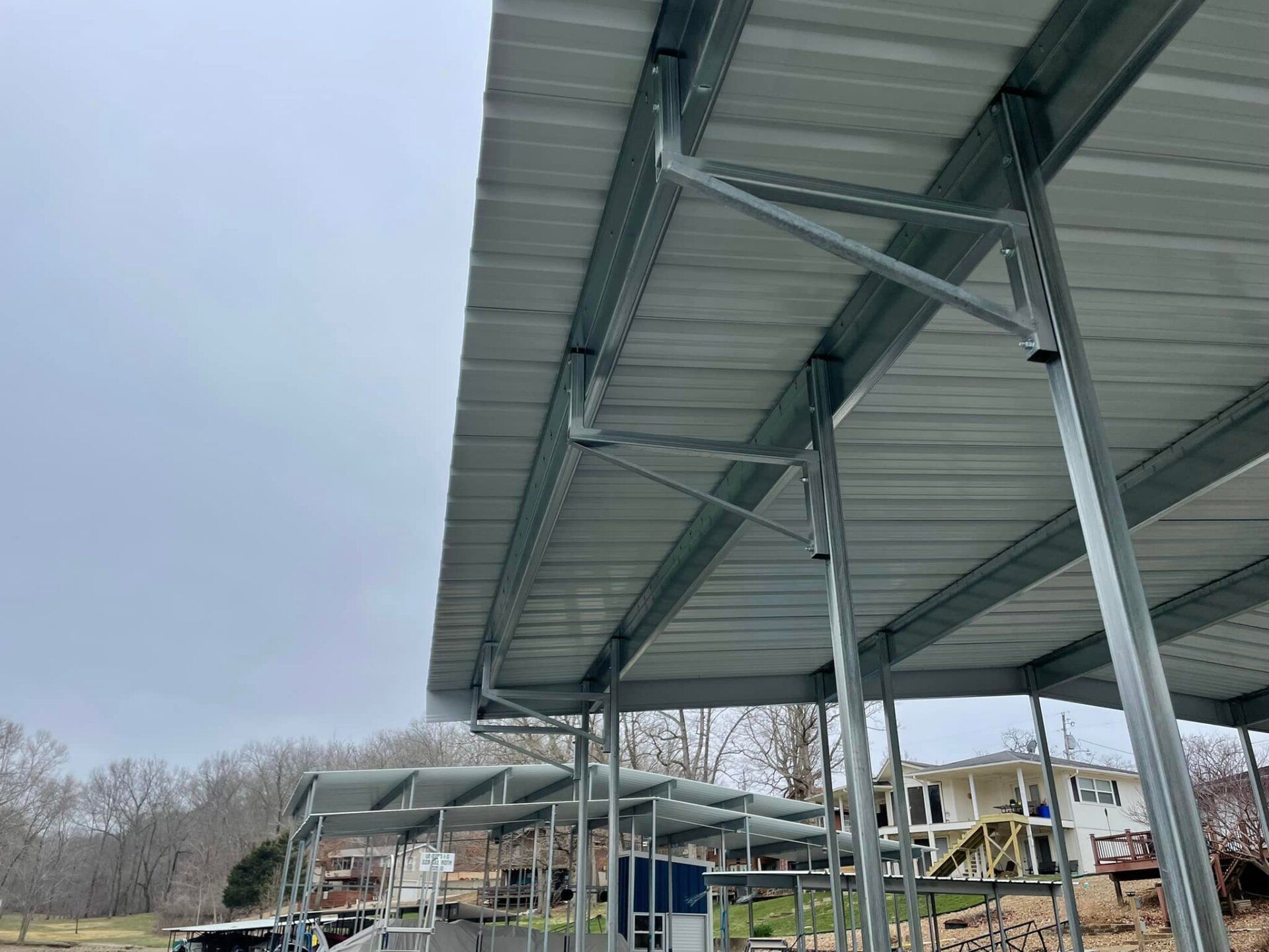 Newly constructed dock