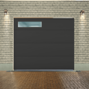 Eight feet garage door with one window