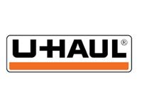U-Haul logo in black and orange on a white background
