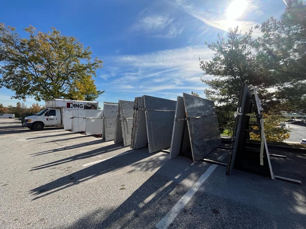 Pile of granite stone