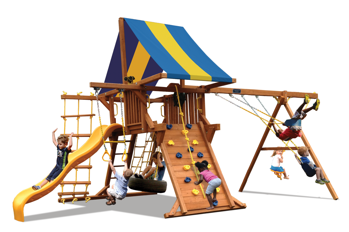 A drawing of a playground with measurements on it