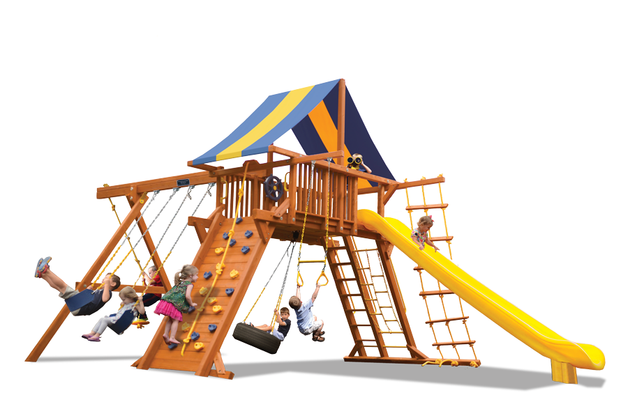 A drawing of a playground with measurements on it