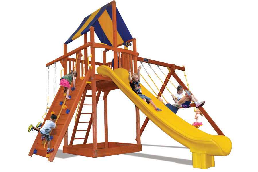 A drawing of a playground with measurements on it