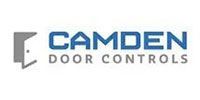 Camden Door Controls logo in blue and gray text on white background