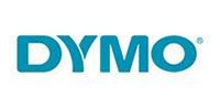 DYMO logo in blue on a white background