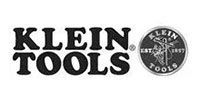 Klein Tools logo in bold black text with circular emblem on white background