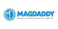 MAGDADDY logo in blue with circular “M” icon and tagline “Magnetic Fasteners & Industrial Products”