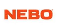 NEBO logo in orange letters on a white background