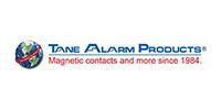 Tane Alarm Products logo with tagline “Magnetic contacts and more since 1984.”