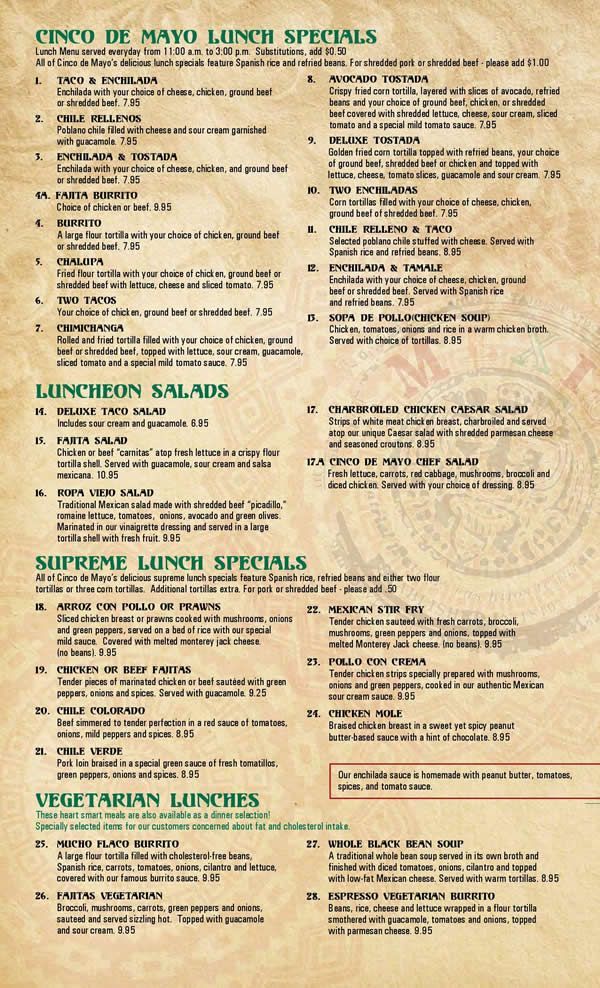 lunchspecials