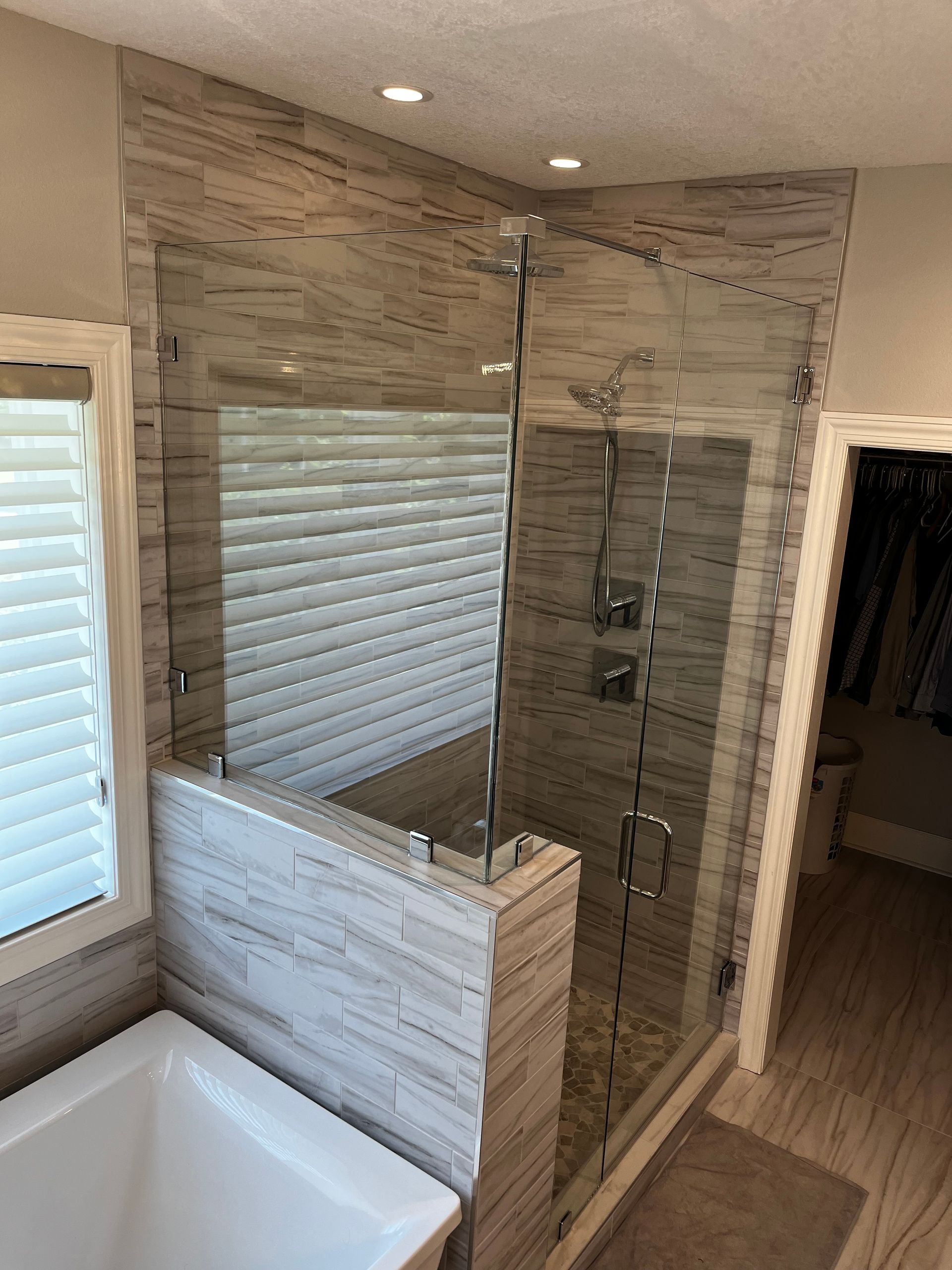sliding shower enclosure