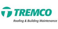 Teal-colored logo for Tremco Roofing & Building Maintenance featuring a stylized T inside a circle.