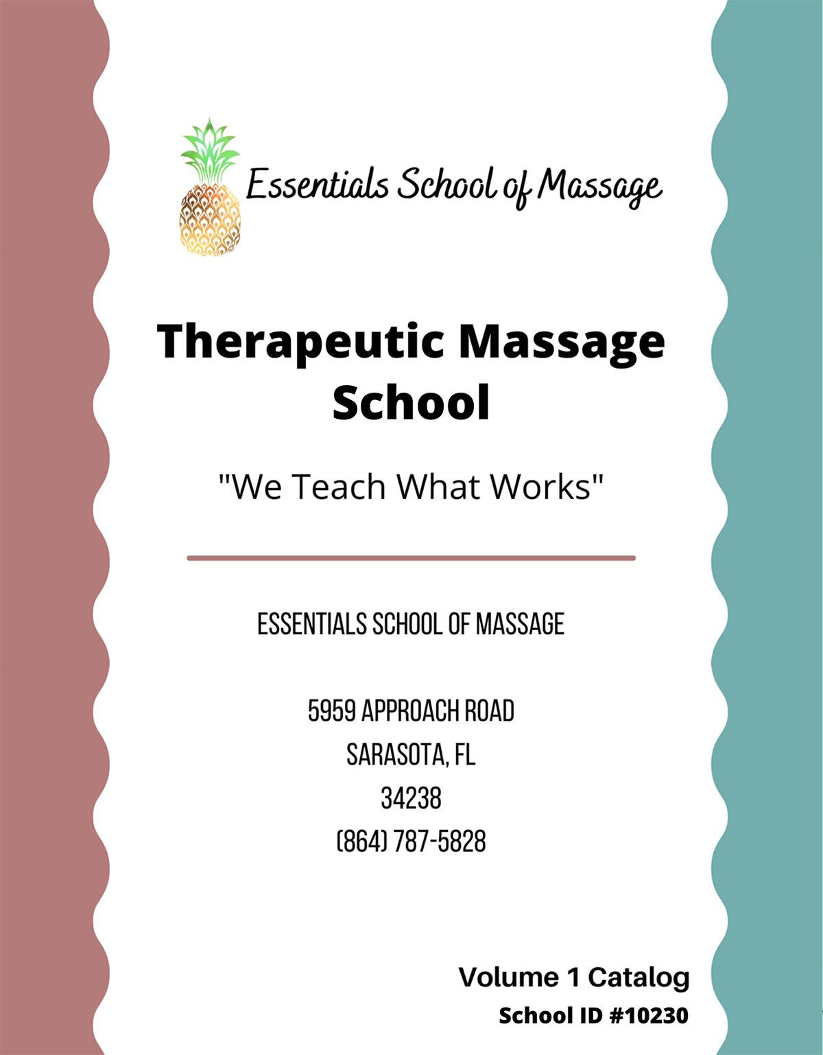Essentials School of Massage Catalog