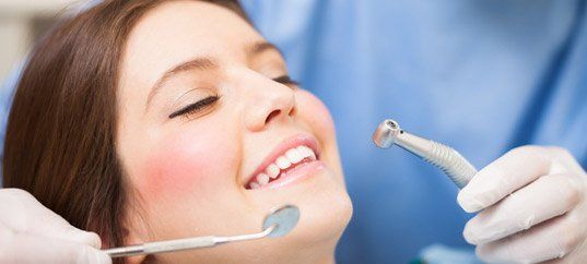 Woman dental checkup