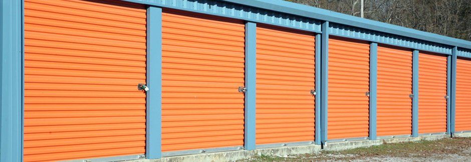 Blue and orange storage