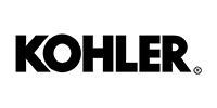 KOHLER logo in bold black letters on a white background