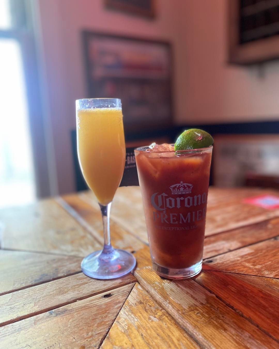 Mimosas and Bloody Mary’s.