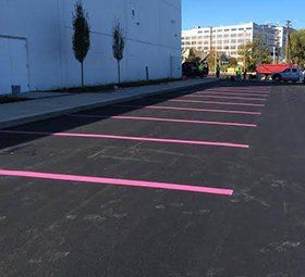 Pink Fluorescent Marking