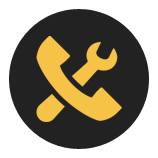 Phone and wrench icon