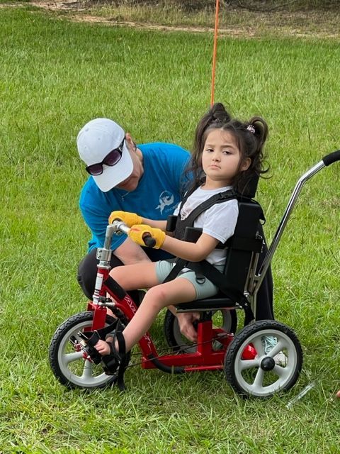 Cute little girl on tryke