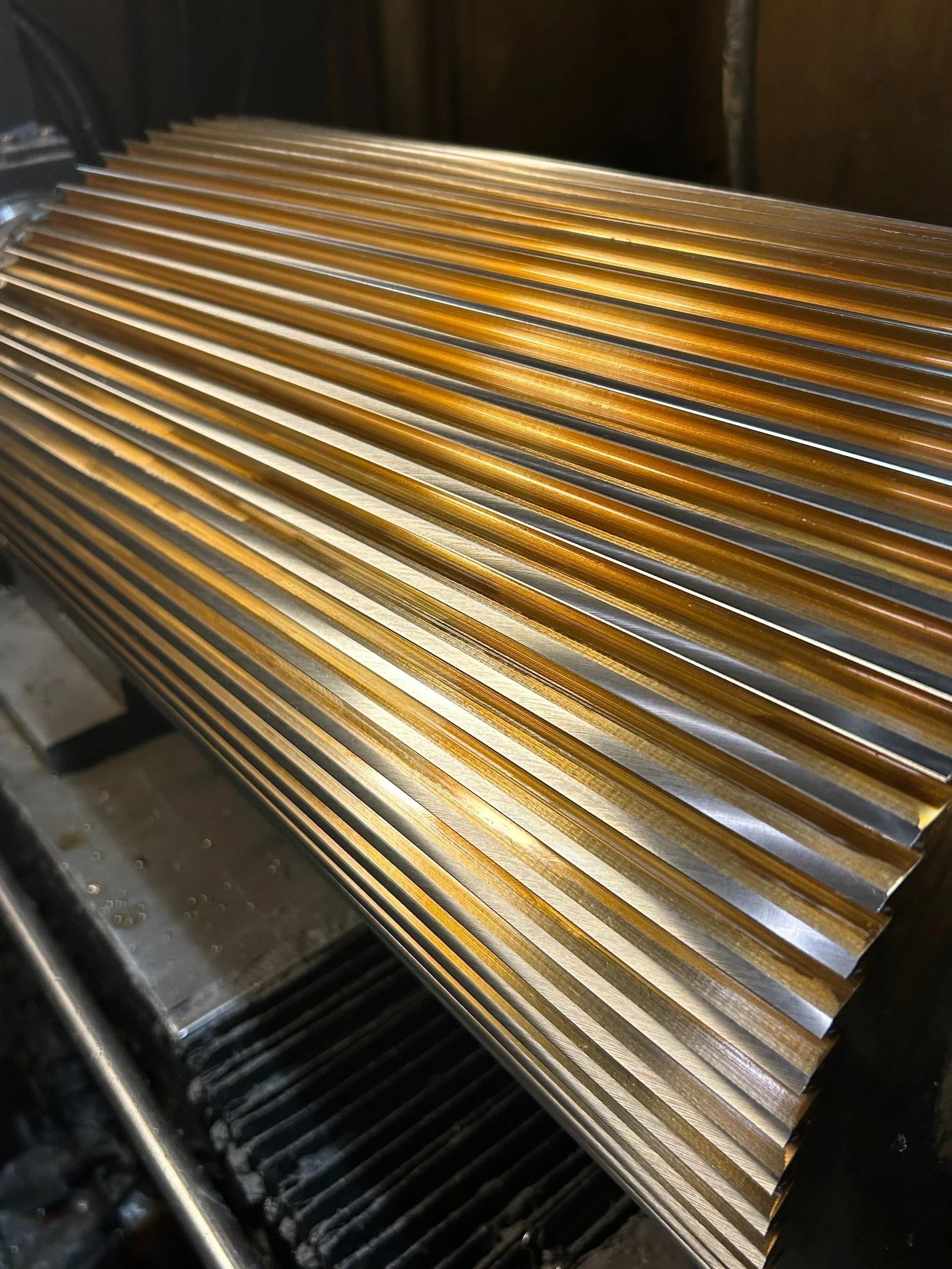 Closeup of pelletizer rotor