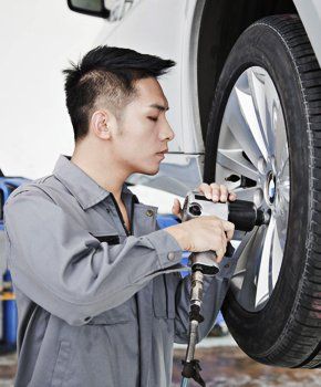 Repairing tire contact
