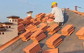Tile roofing installation