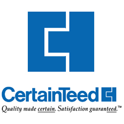 The logo for certainteed quality made certain satisfaction guaranteed