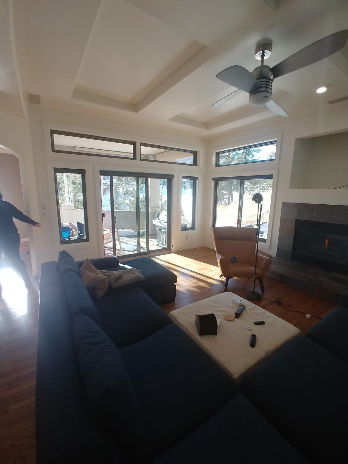 newly painted living room