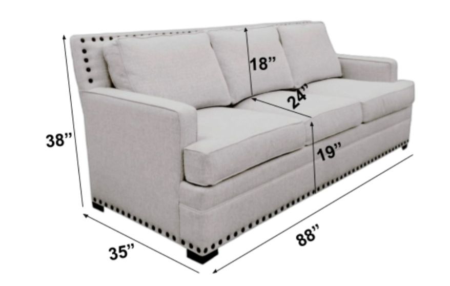 white custom sofa