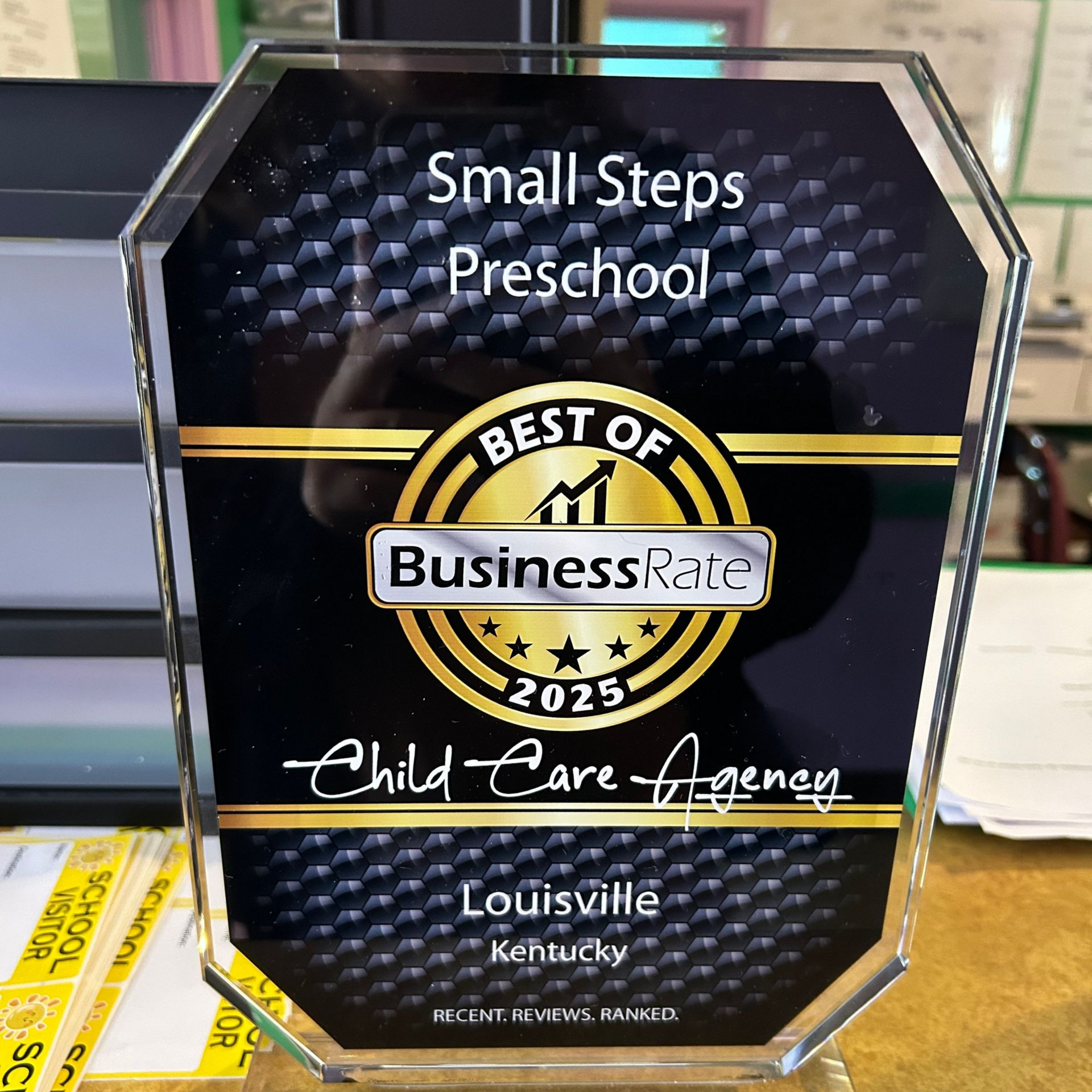 Award for Small Steps Preschool: Best of 2025 - Business Rate - Child Care Agency