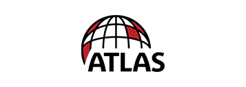 Atlas logo with a globe icon and the word