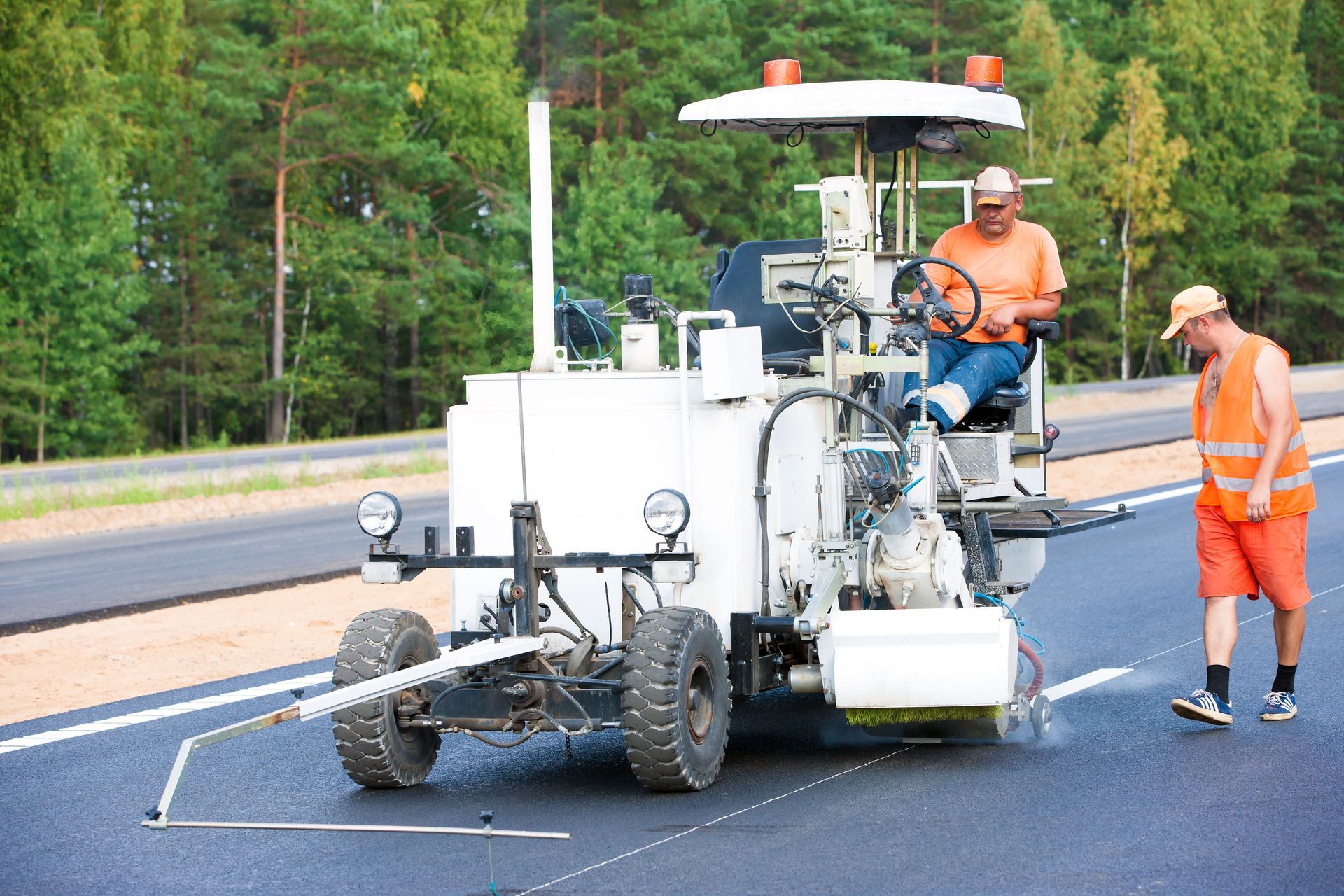 What to Expect from Professional Road Striping Services